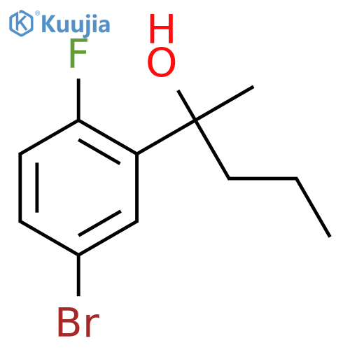 2-(5-bromo-2-fluorophenyl)pentan-2-ol structure
