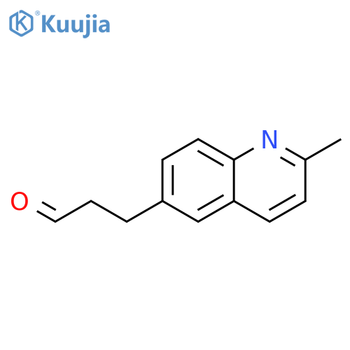 3-(2-methylquinolin-6-yl)propanal structure
