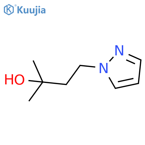 2-methyl-4-(1H-pyrazol-1-yl)butan-2-ol structure