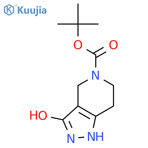 3-Hydroxy-2,4,6,7-tetrahydro-pyrazolo4,3-cpyridine-5-carboxylic Acid Tert-butyl Ester structure