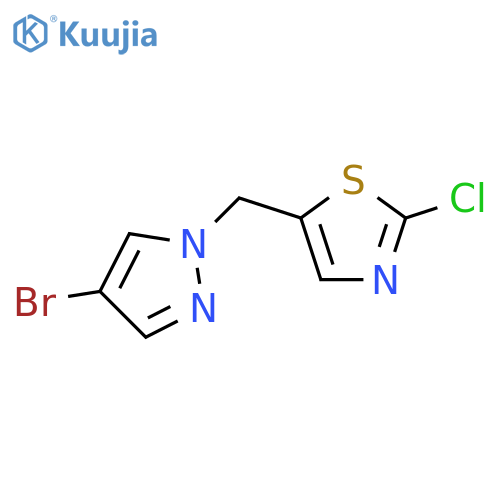 5-(4-Bromo-1H-pyrazol-1-yl)methyl-2-chloro-1,3-thiazole structure