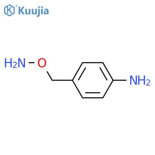 Benzenamine, 4-[(aminooxy)methyl]- structure