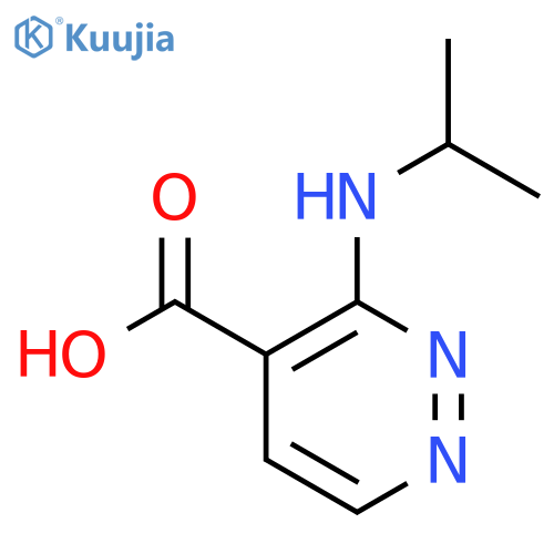 3-[(propan-2-yl)amino]pyridazine-4-carboxylic acid structure