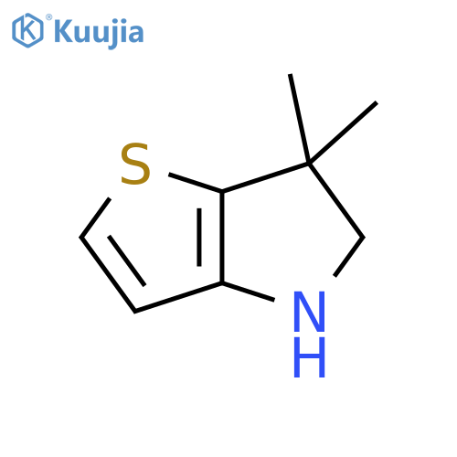 4H-Thieno[3,2-b]pyrrole, 5,6-dihydro-6,6-dimethyl- structure