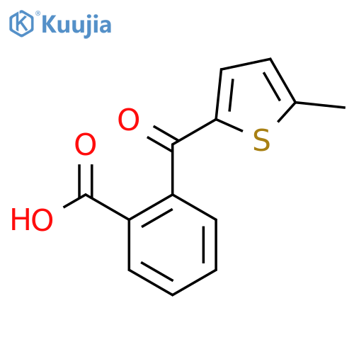 5-Methyl-2-thienylcarbonyl benzoic acid structure