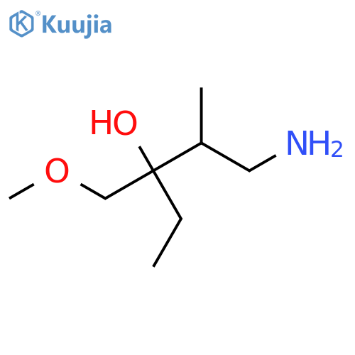 1-Amino-3-(methoxymethyl)-2-methylpentan-3-ol structure