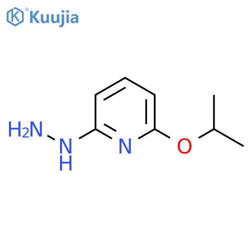 2-hydrazinyl-6-(propan-2-yloxy)pyridine structure