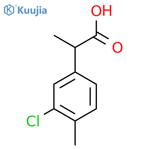 2-(3-Chloro-4-methylphenyl)propanoic acid structure