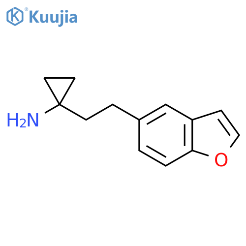 1-2-(1-benzofuran-5-yl)ethylcyclopropan-1-amine structure