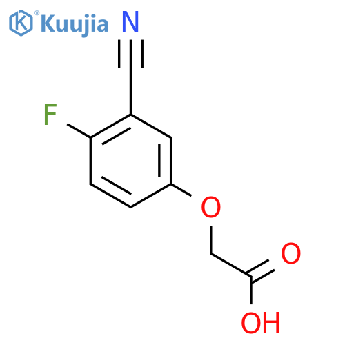 2-(3-cyano-4-fluorophenoxy)acetic acid structure