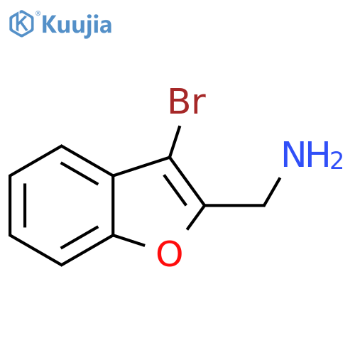 (3-bromo-1-benzofuran-2-yl)methanamine structure