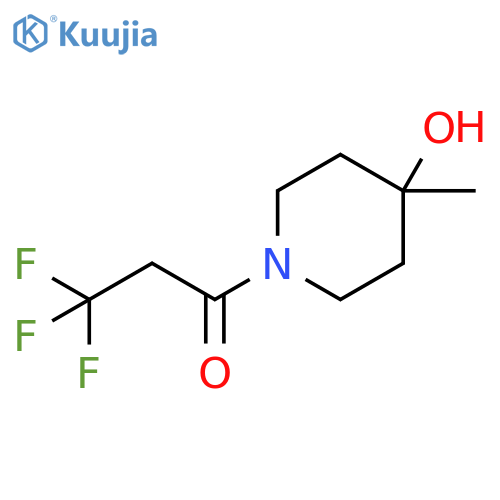 3,3,3-trifluoro-1-(4-hydroxy-4-methyl-1-piperidyl)propan-1-one structure