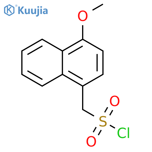(4-methoxynaphthalen-1-yl)methanesulfonyl chloride structure