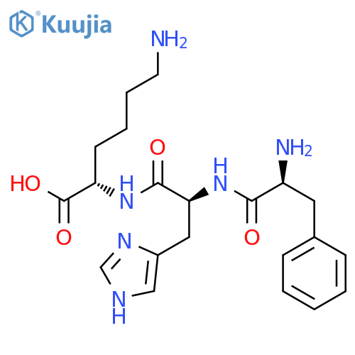 L-Lysine, N2-(N-L-phenylalanyl-L-histidyl)- structure