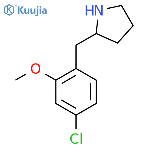 2-(4-chloro-2-methoxyphenyl)methylpyrrolidine structure