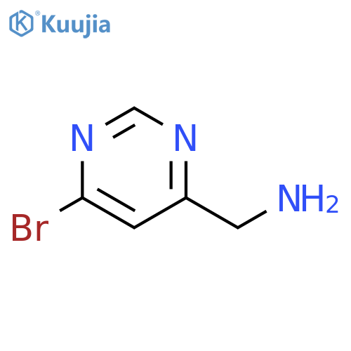 (6-bromopyrimidin-4-yl)methanamine structure