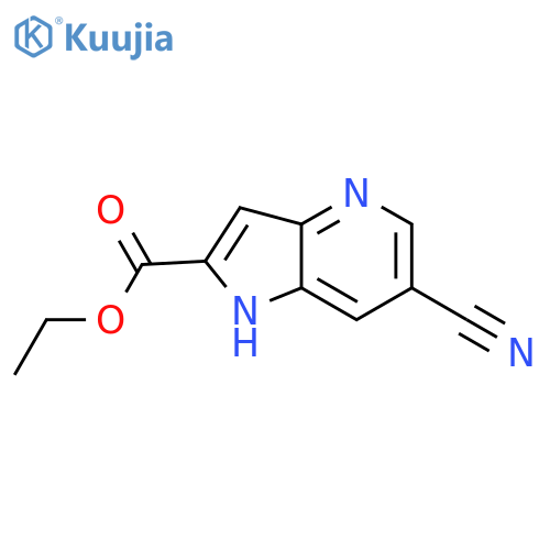 Ethyl 6-Cyano-1H-pyrrolo[3,2-b]pyridine-2-carboxylate structure