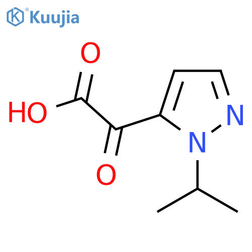 2-oxo-2-1-(propan-2-yl)-1H-pyrazol-5-ylacetic acid structure