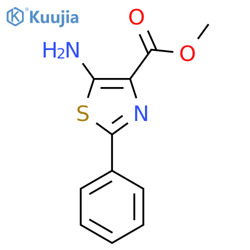 methyl 5-amino-2-phenyl-1,3-thiazole-4-carboxylate structure