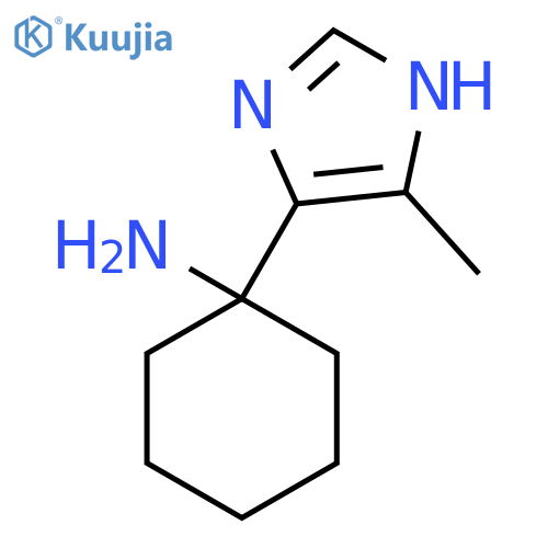 1-(4-methyl-1H-imidazol-5-yl)cyclohexan-1-amine structure
