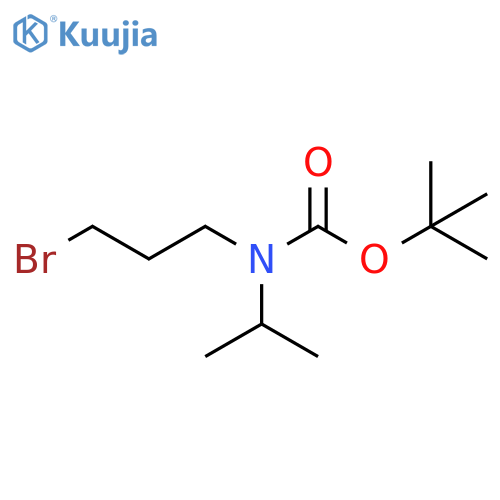 tert-butyl N-(3-bromopropyl)-N-(propan-2-yl)carbamate structure