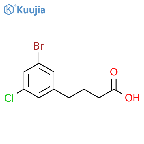 4-(3-bromo-5-chlorophenyl)butanoic acid structure
