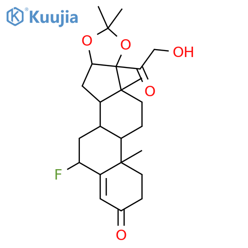 6α-Fluoro-16α-hydroxy-11-deoxycortisone 16,17-Acetonide structure