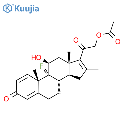 21-Acetoxy-9-fluoro-11β-hydroxy-16-Methylpregna-1,4,16-triene-3,20-dione structure