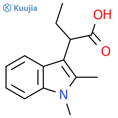 2-(1,2-dimethyl-1H-indol-3-yl)butanoic acid structure