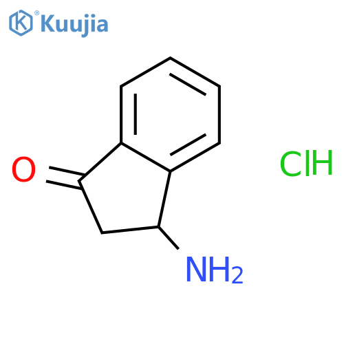 3-amino-2,3-dihydro-1H-inden-1-one hydrochloride structure