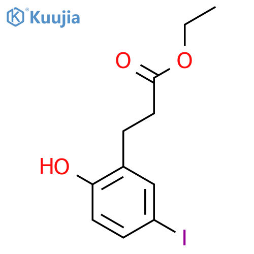 Ethyl 3-(2-hydroxy-5-iodophenyl)propanoate structure