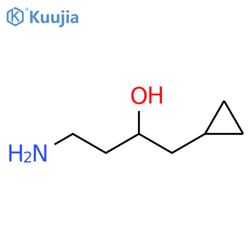 4-amino-1-cyclopropylbutan-2-ol structure