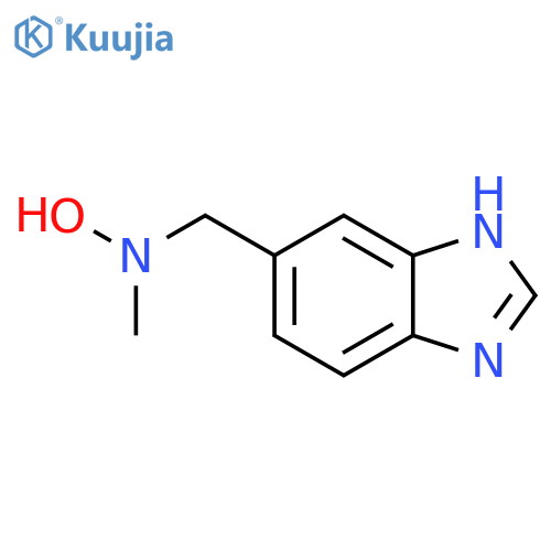 N-(1H-1,3-benzodiazol-5-yl)methyl-N-methylhydroxylamine structure