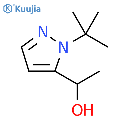 1-(1-(Tert-butyl)-1H-pyrazol-5-yl)ethanol structure