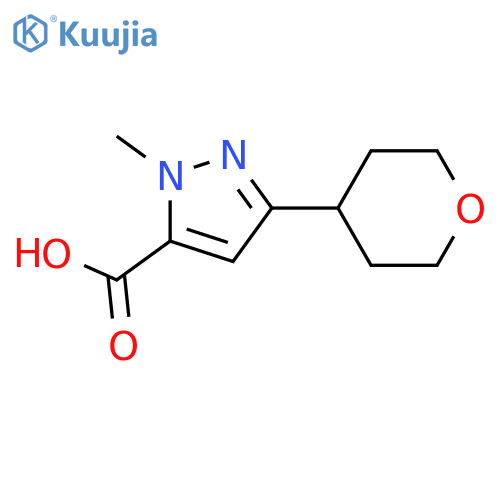 1-METHYL-3-(OXAN-4-YL)-1H-PYRAZOLE-5-CARBOXYLIC ACID structure