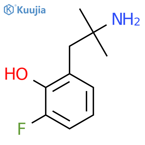2-(2-amino-2-methylpropyl)-6-fluorophenol structure