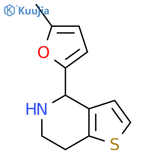 4-(5-methylfuran-2-yl)-4H,5H,6H,7H-thieno3,2-cpyridine structure