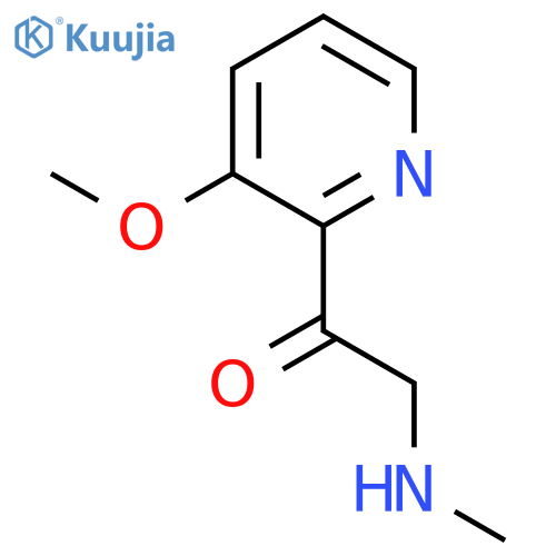 1-(3-methoxypyridin-2-yl)-2-(methylamino)ethan-1-one structure