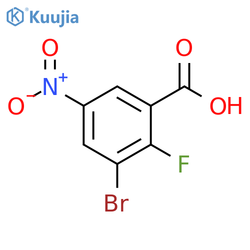 3-bromo-2-fluoro-5-nitrobenzoic acid structure
