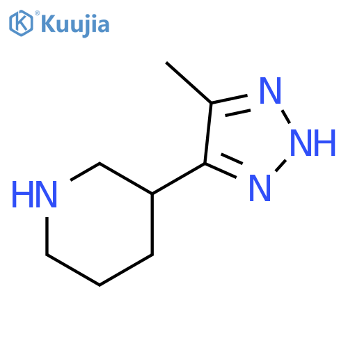 3-(5-methyl-2H-1,2,3-triazol-4-yl)piperidine structure