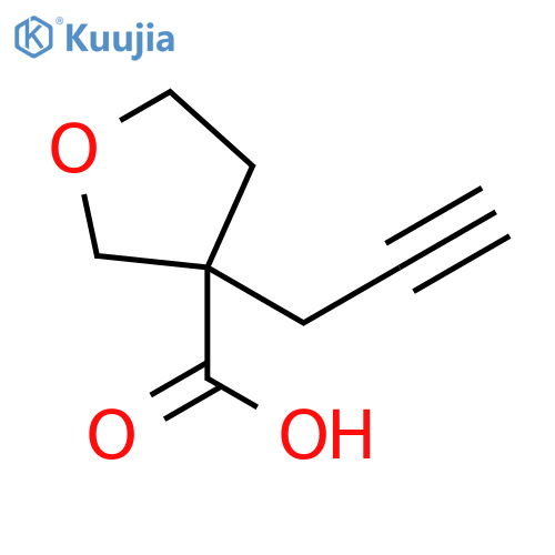 3-(prop-2-yn-1-yl)oxolane-3-carboxylic acid structure