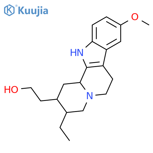Indolo[2,3-a]quinolizine-2-ethanol,3-ethyl-1,2,3,4,6,7,12,12b-octahydro-9-methoxy-, (2R,3R,12bS)- structure
