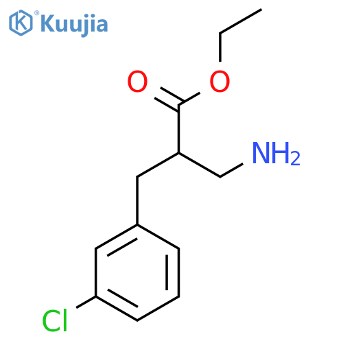 ethyl 3-amino-2-(3-chlorophenyl)methylpropanoate structure