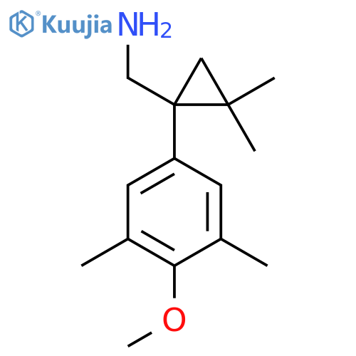 1-(4-methoxy-3,5-dimethylphenyl)-2,2-dimethylcyclopropylmethanamine structure