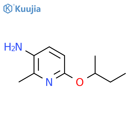 6-(butan-2-yloxy)-2-methylpyridin-3-amine structure
