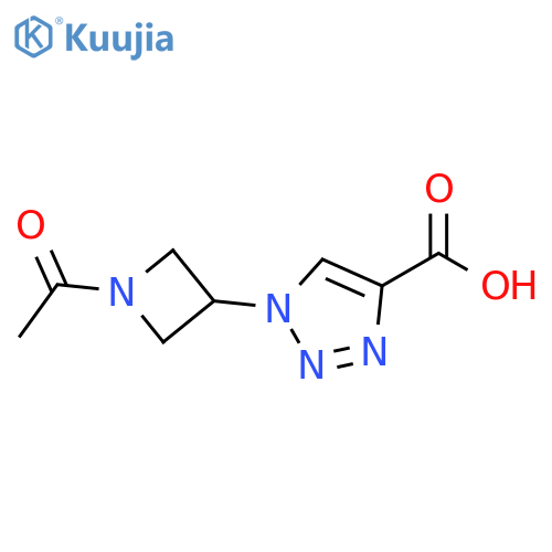 1-(1-acetylazetidin-3-yl)-1H-1,2,3-triazole-4-carboxylic acid structure