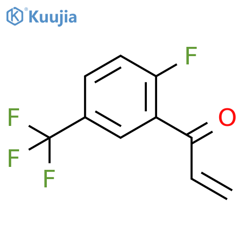 1-2-fluoro-5-(trifluoromethyl)phenylprop-2-en-1-one structure
