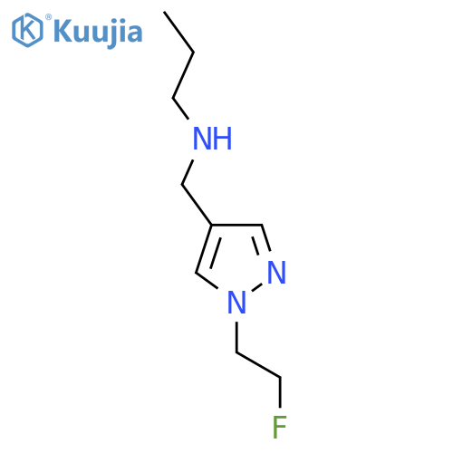 {[1-(2-fluoroethyl)-1H-pyrazol-4-yl]methyl}(propyl)amine structure
