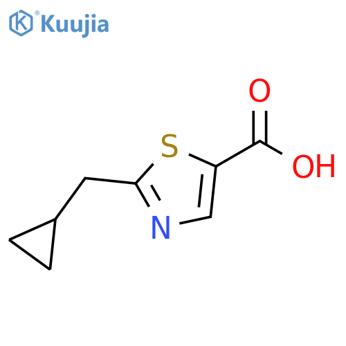 2-(cyclopropylmethyl)thiazole-5-carboxylic acid structure