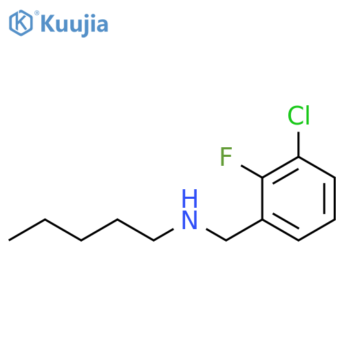 (3-chloro-2-fluorophenyl)methyl(pentyl)amine structure